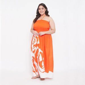 Gypsie Blu | Lightweight Flora Print Maxi Halter Tubedress | NWT
